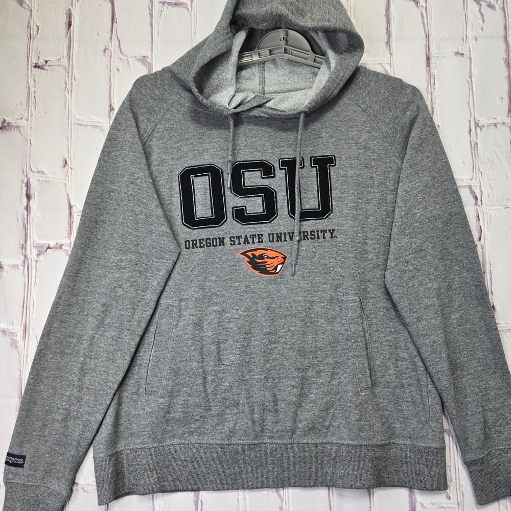 Jansport Hoodie Gray Oregon State University Beavers OSU NCAA Relaxed Mens Large